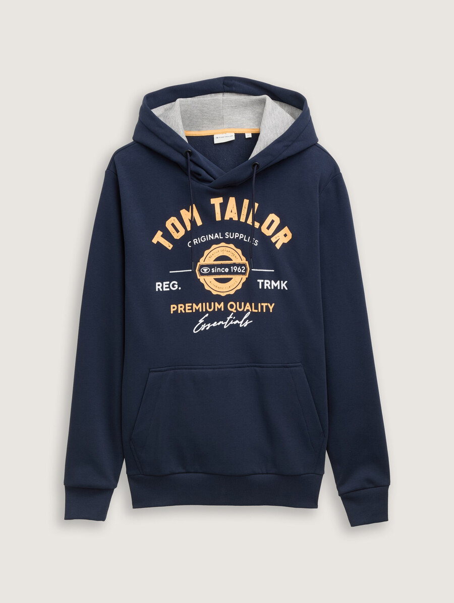 sweat à capuche imprimé avec logo