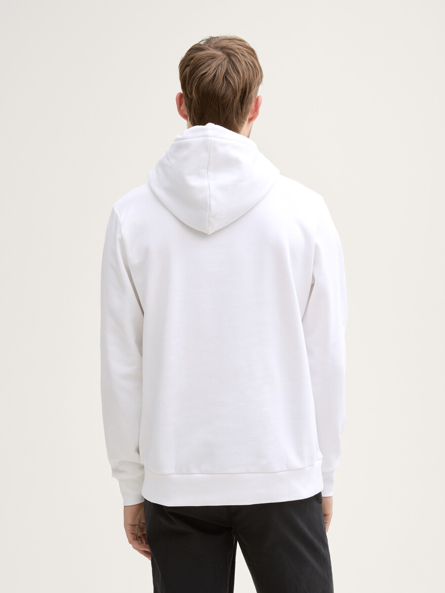 sweat à capuche imprimé avec logo