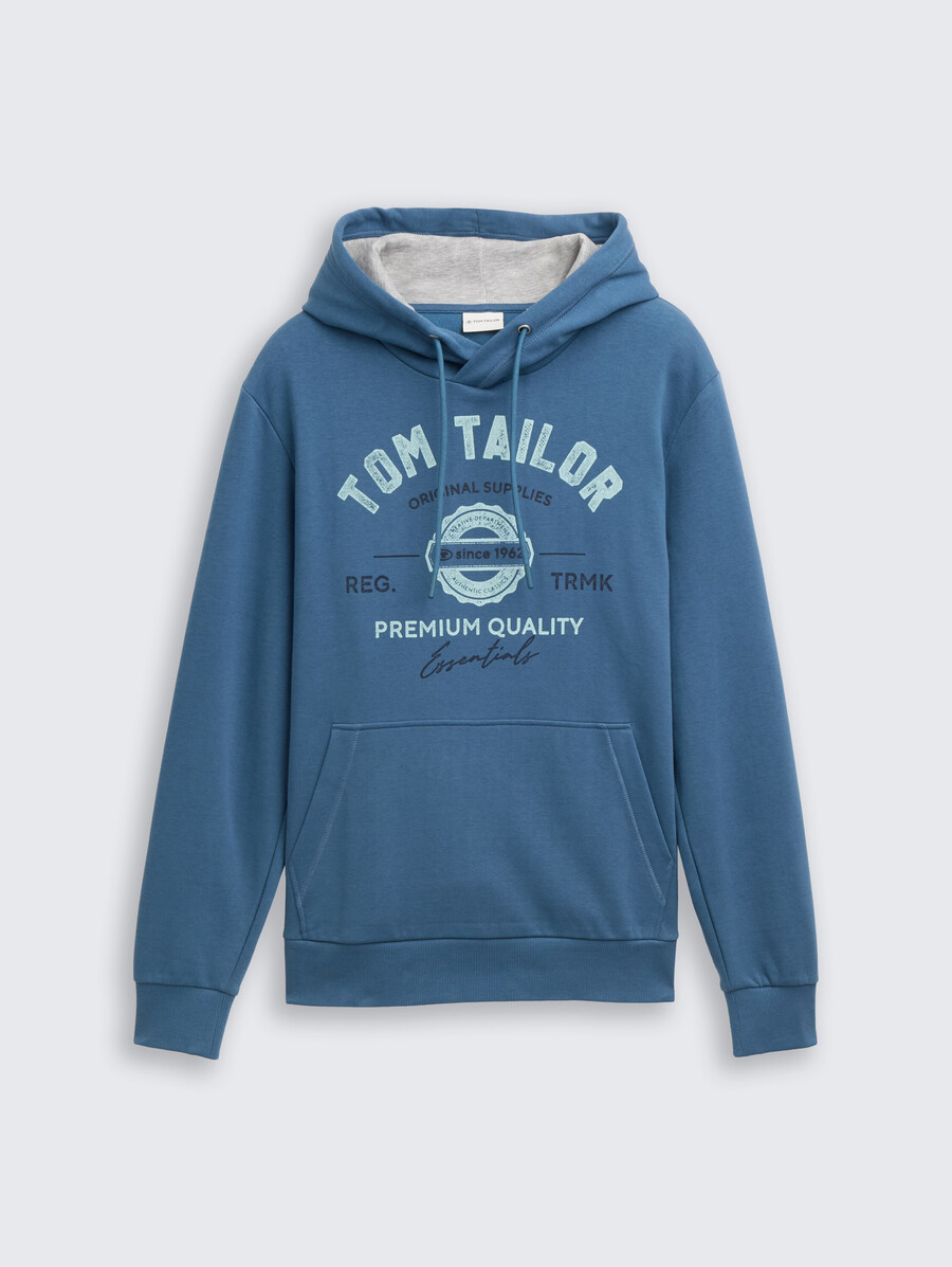 sweat à capuche imprimé avec logo