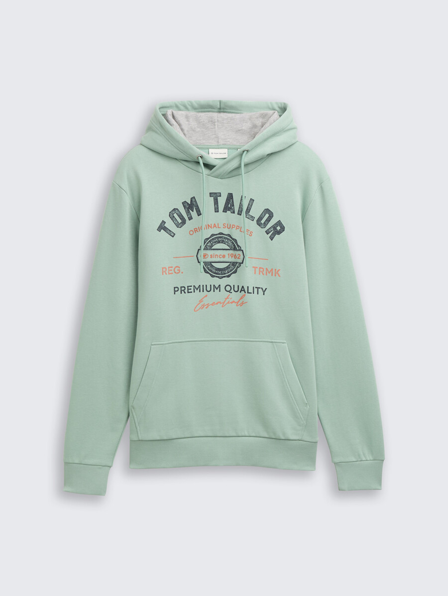 sweat à capuche imprimé avec logo