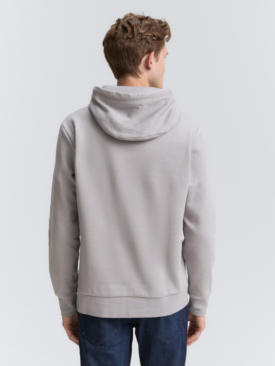 sweat à capuche imprimé avec logo