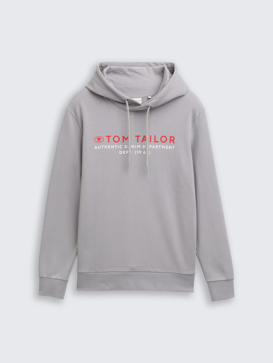 sweat à capuche imprimé avec logo