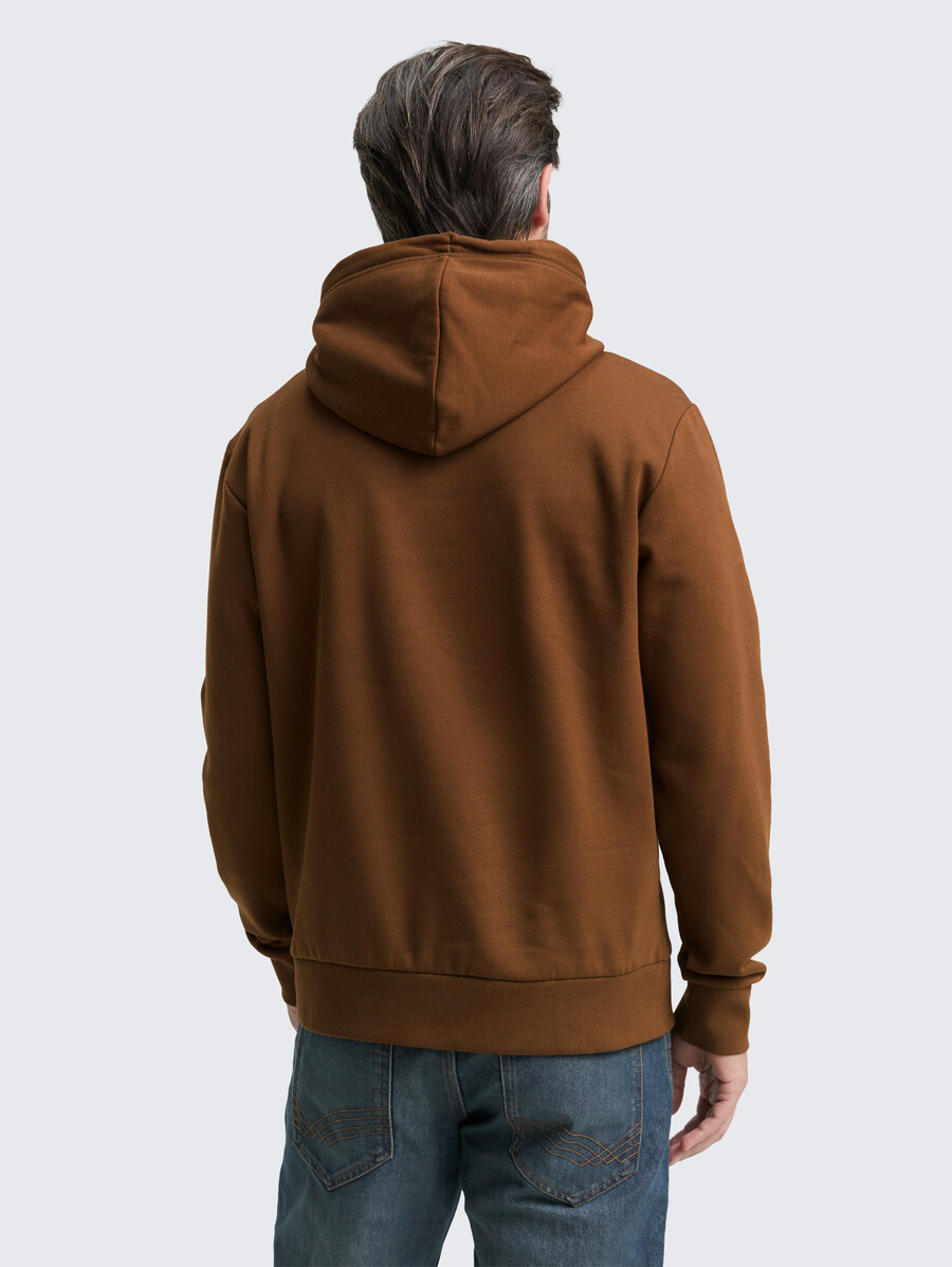 sweat à capuche imprimé avec logo