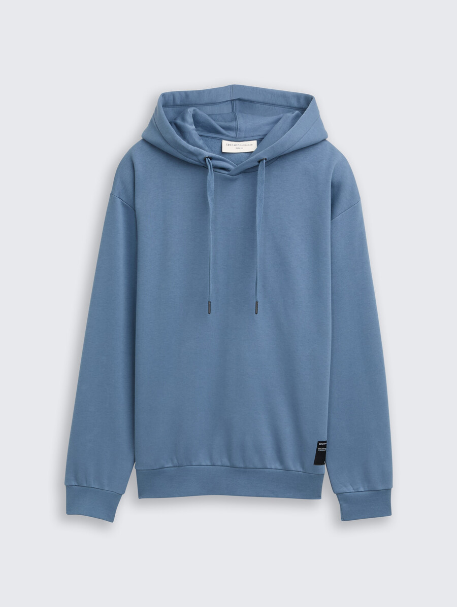 sweat à capuche avec badge logo