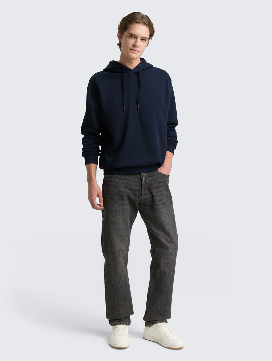 sweat à capuche avec badge logo