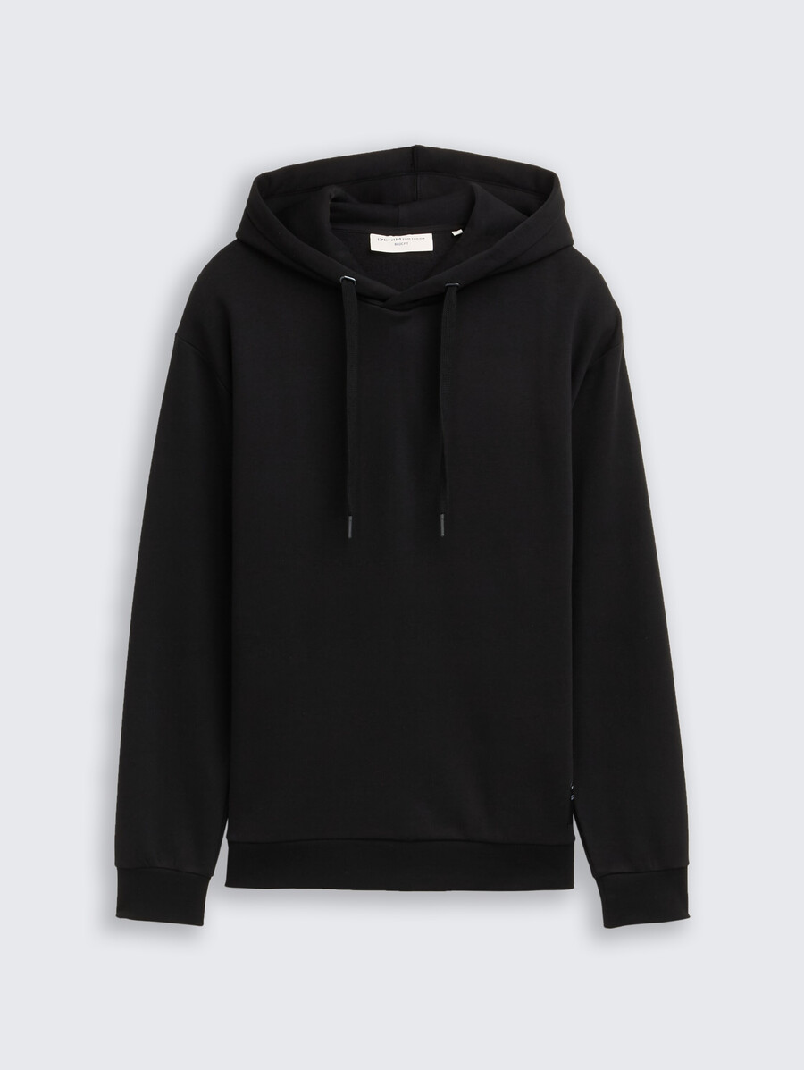 sweat à capuche avec badge logo