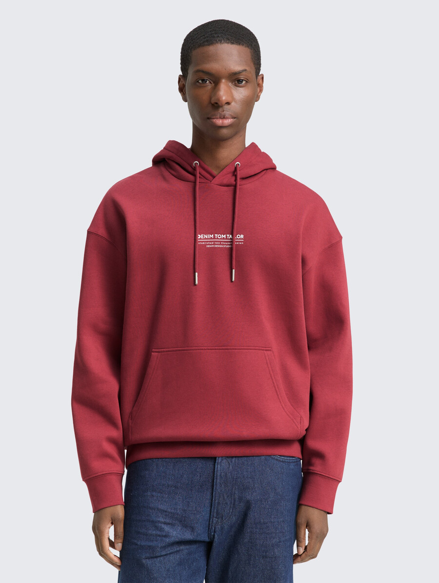 sweat à capuche décontracté avec logo imprimé