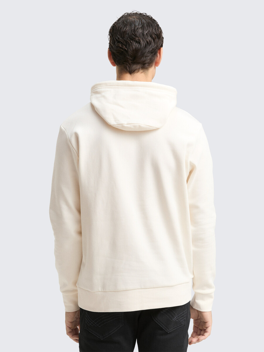 sweat à capuche imprimé avec logo