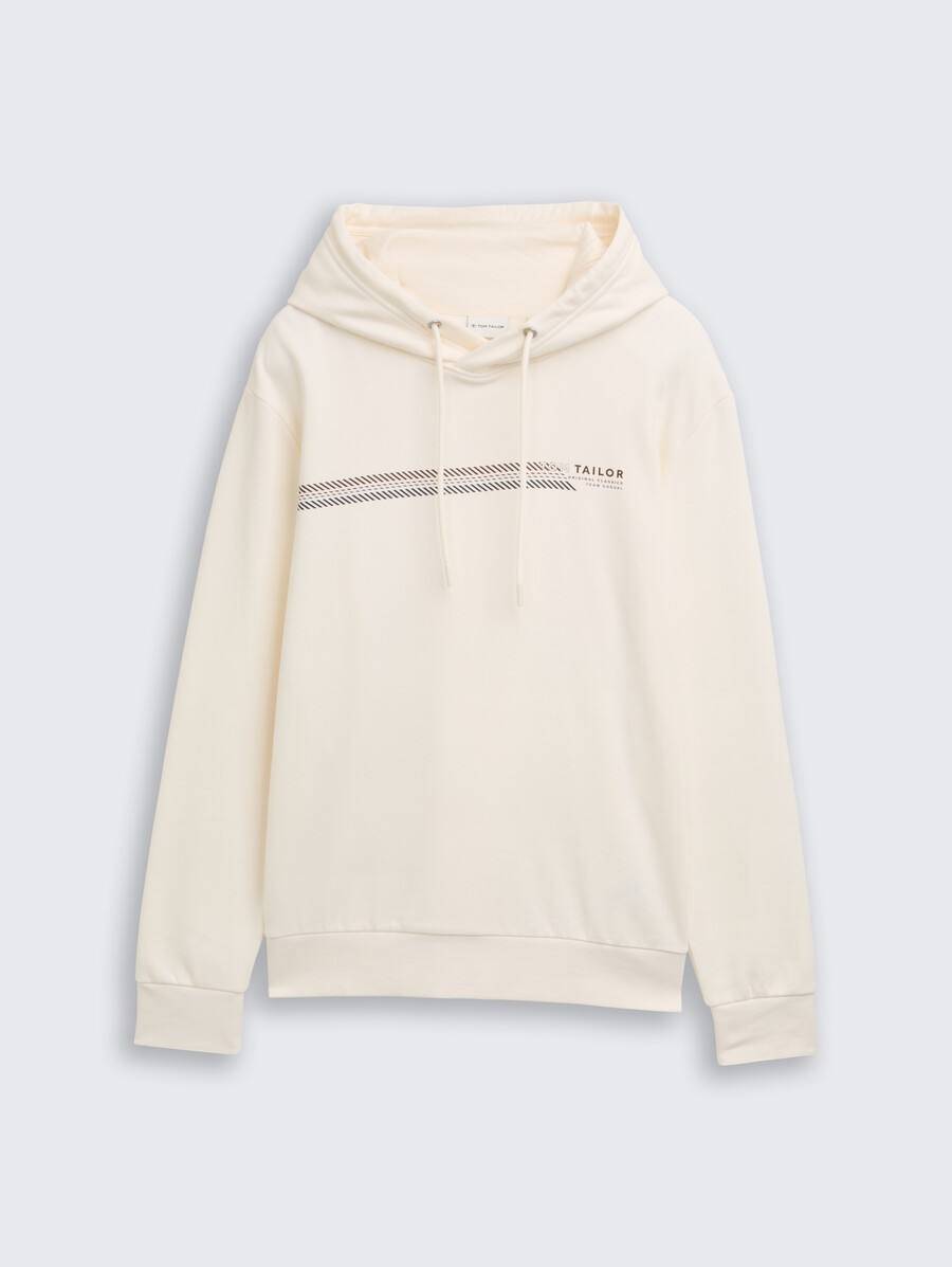 sweat à capuche imprimé avec logo