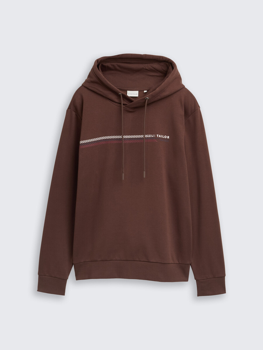 sweat à capuche imprimé avec logo