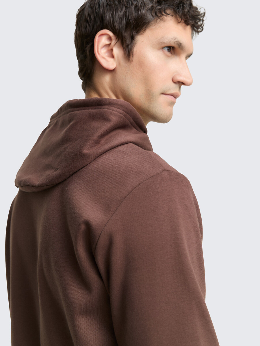 sweat à capuche imprimé avec logo
