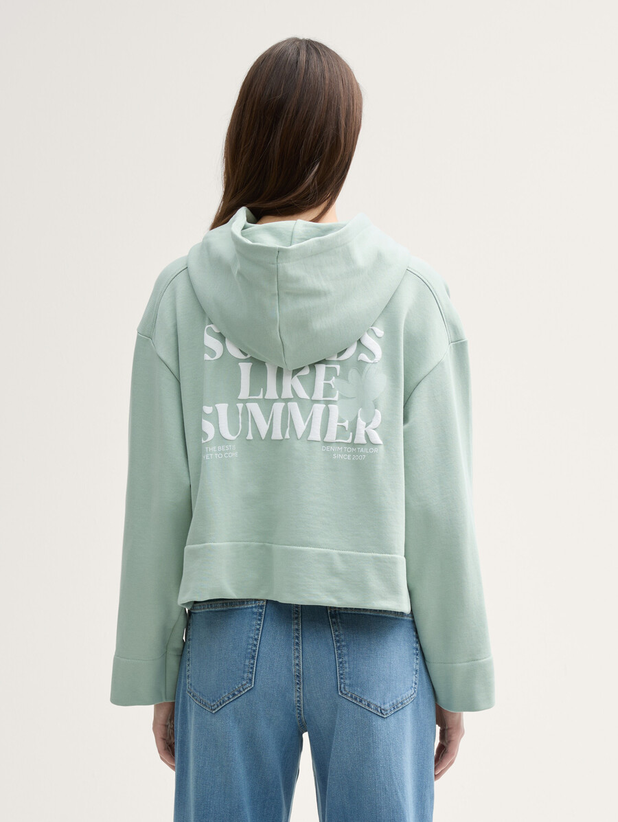 sweat à capuche oversize imprimé