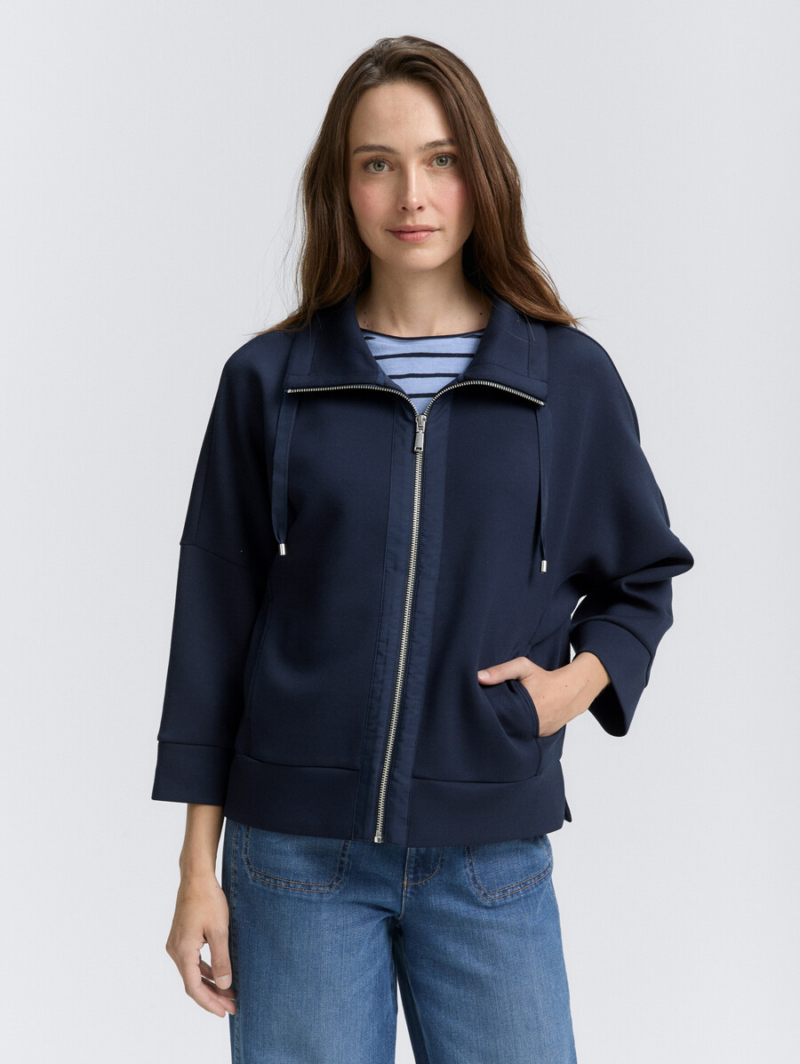 veste sweat-shirt de plongée à coupe carrée