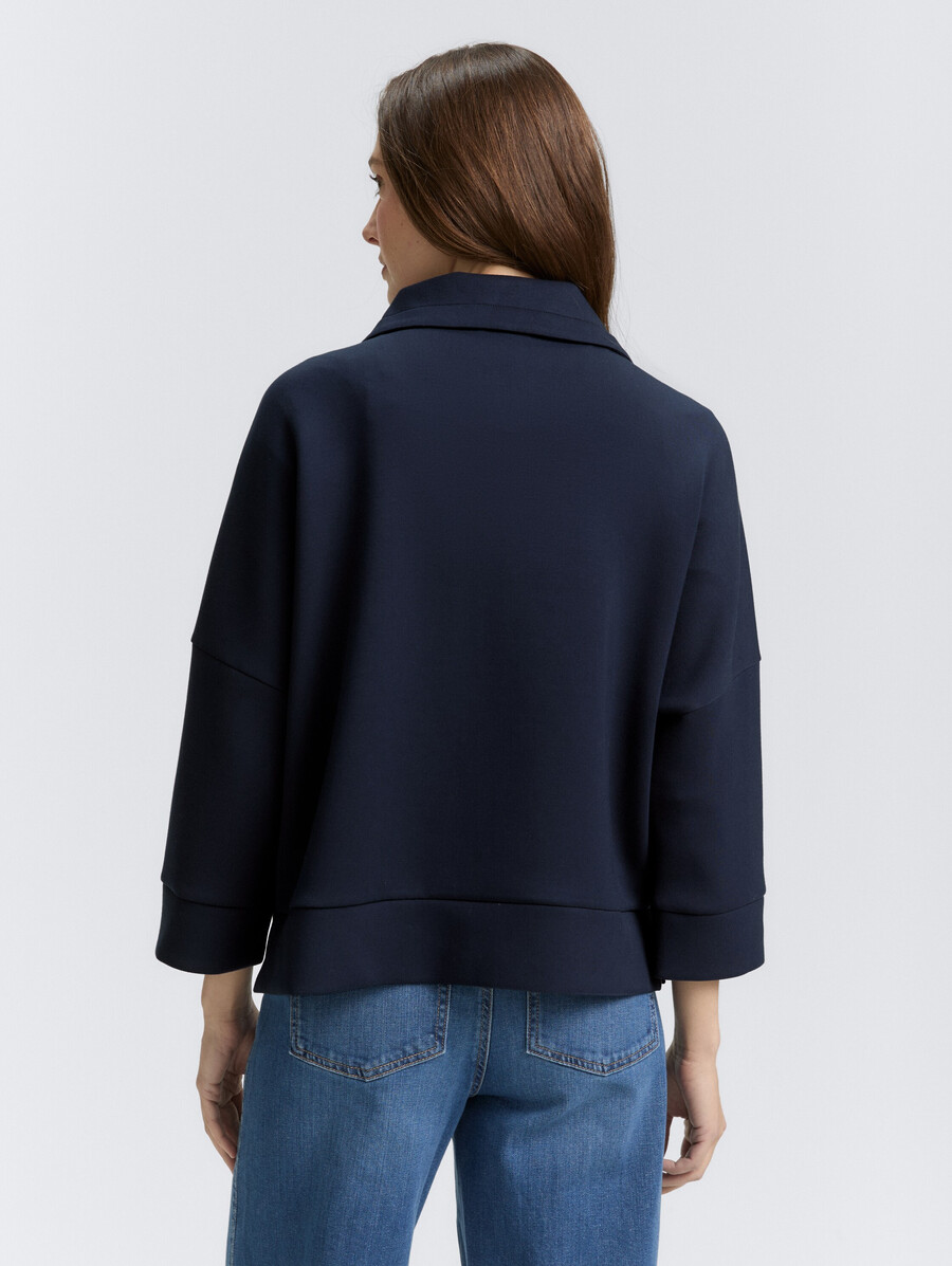 veste sweat-shirt de plongée à coupe carrée