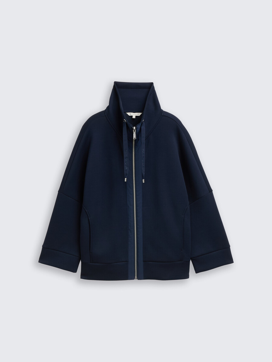 veste sweat-shirt de plongée à coupe carrée