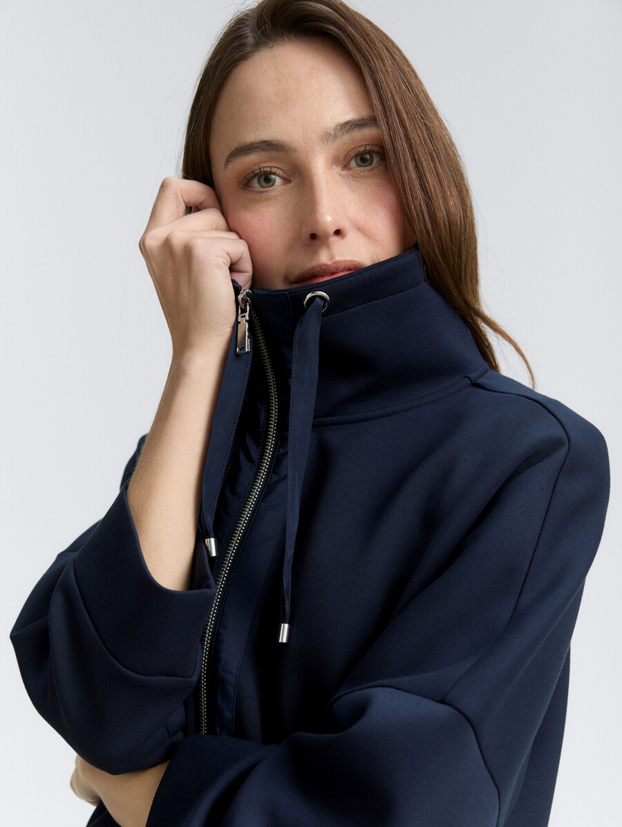 veste sweat-shirt de plongée à coupe carrée