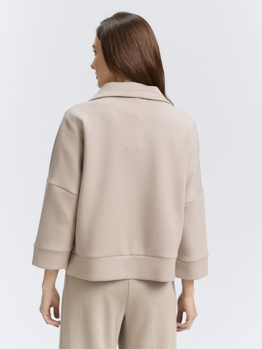 veste sweat-shirt de plongée à coupe carrée