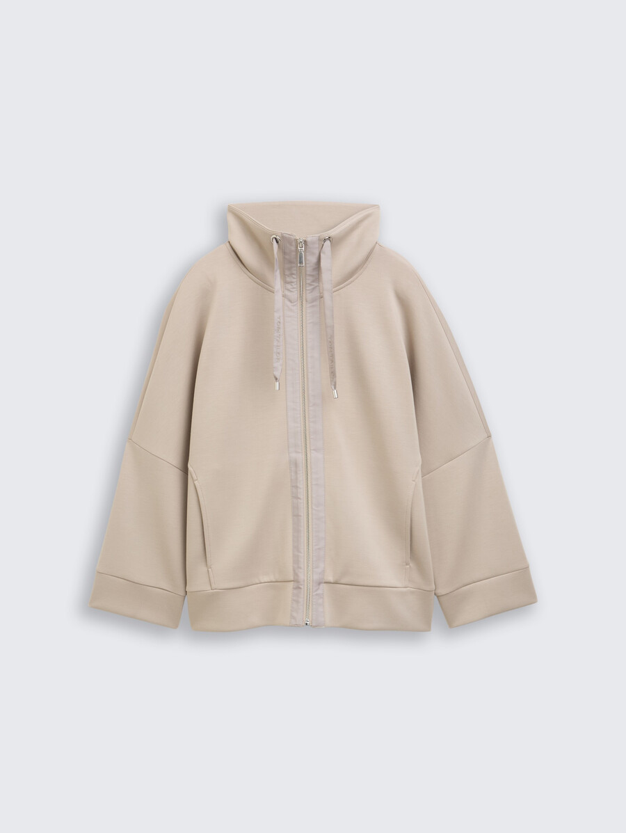 veste sweat-shirt de plongée à coupe carrée