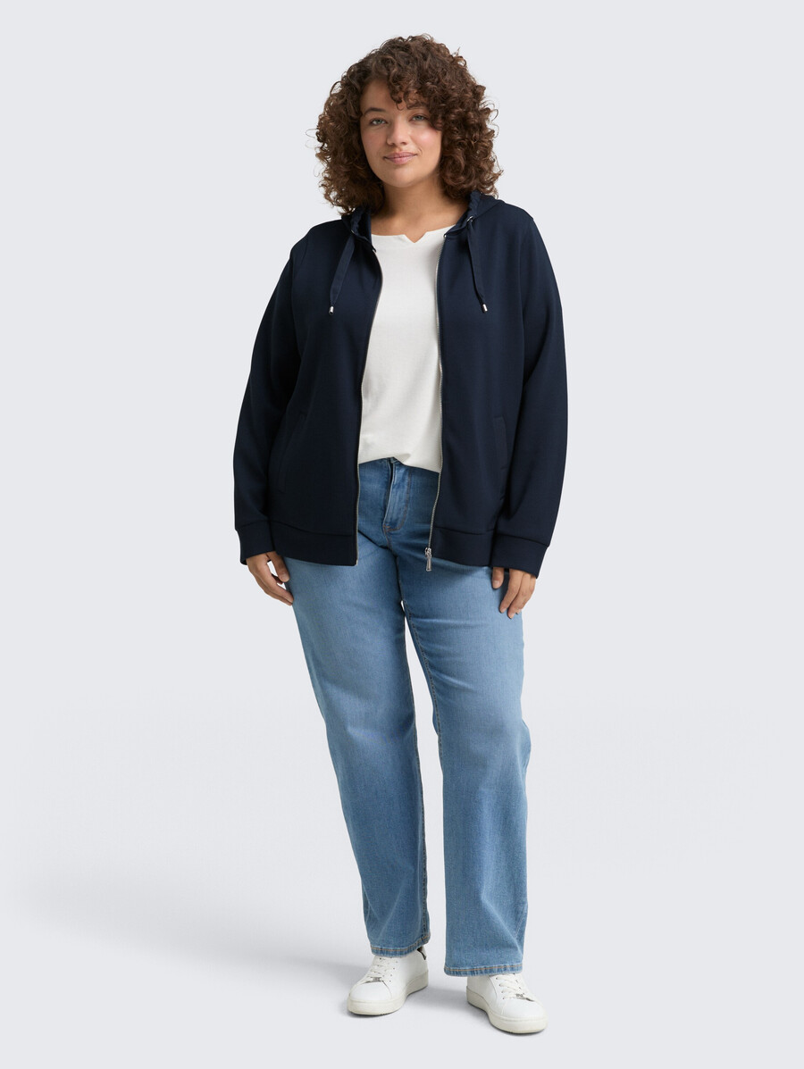 grandes tailles - sweat à capuche scuba