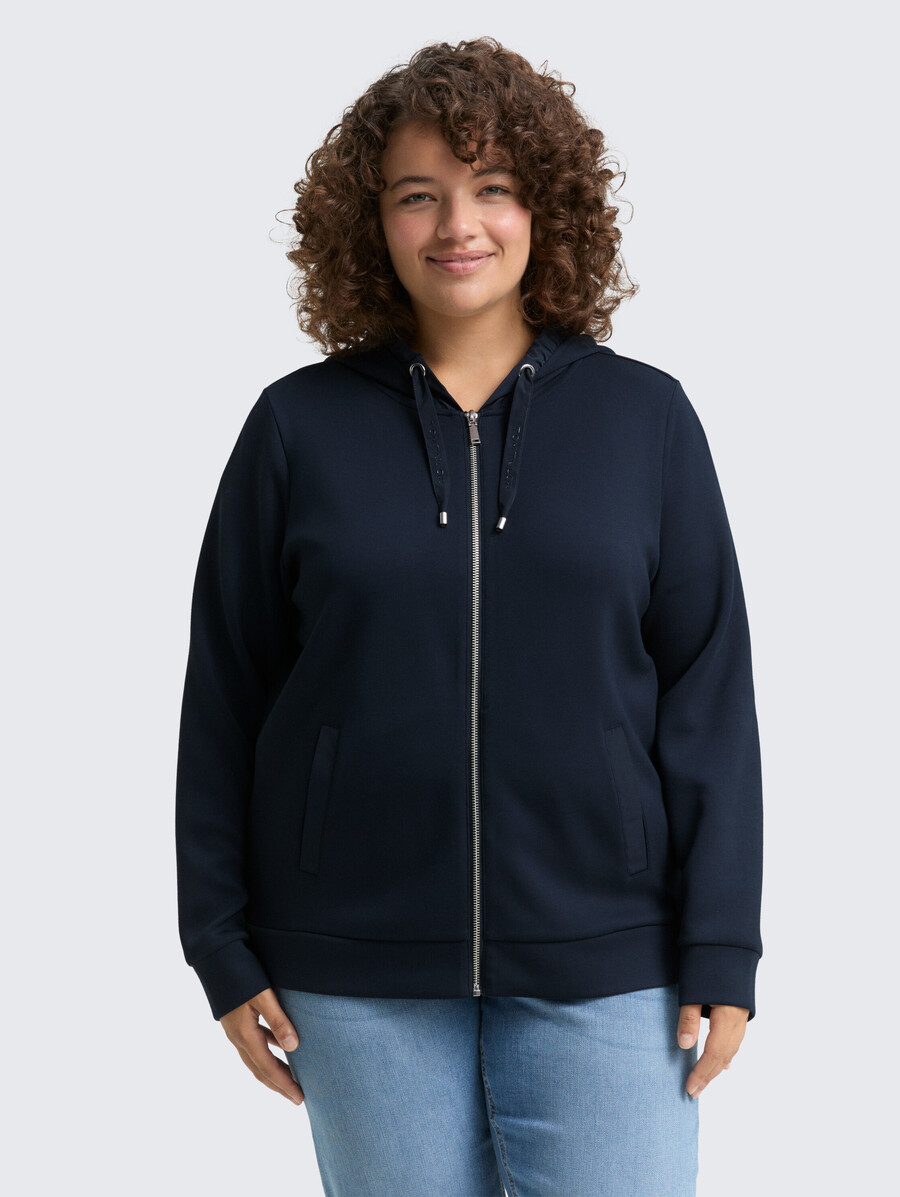 grandes tailles - sweat à capuche scuba