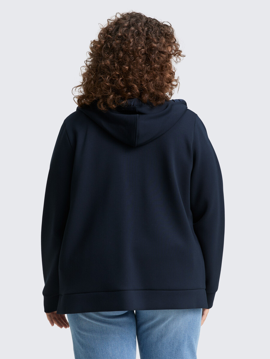 grandes tailles - sweat à capuche scuba