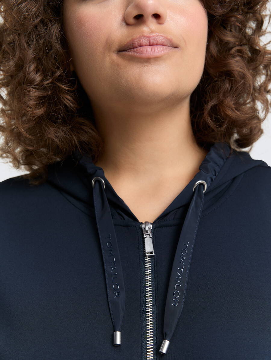 grandes tailles - sweat à capuche scuba