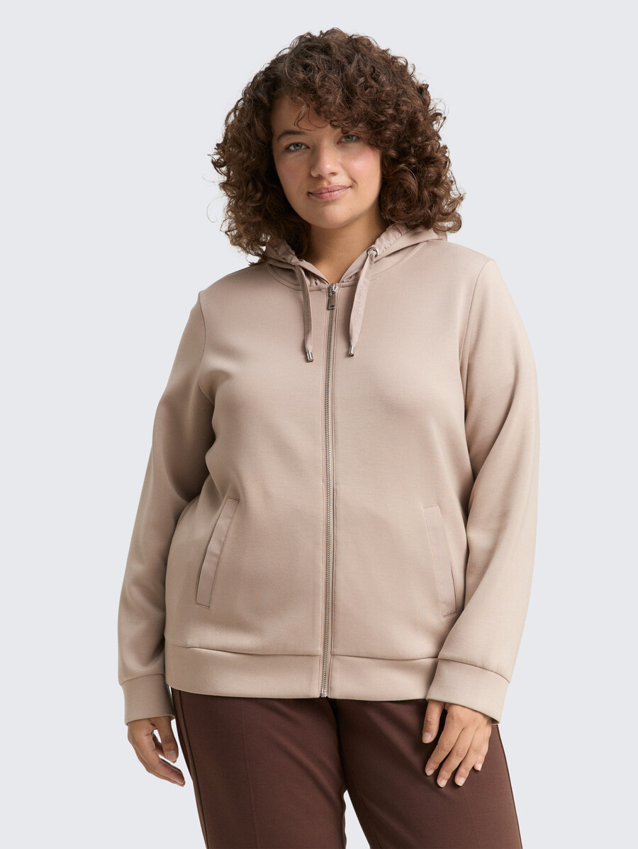 grandes tailles - sweat à capuche scuba