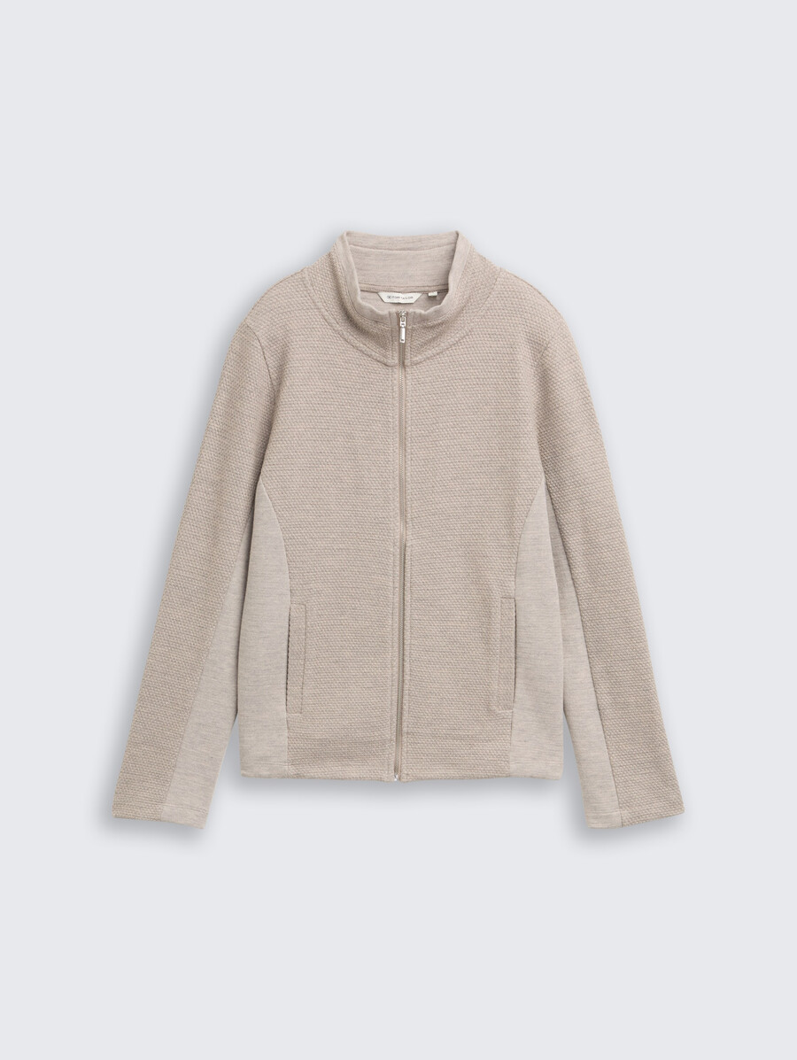 veste de survêtement à col montant