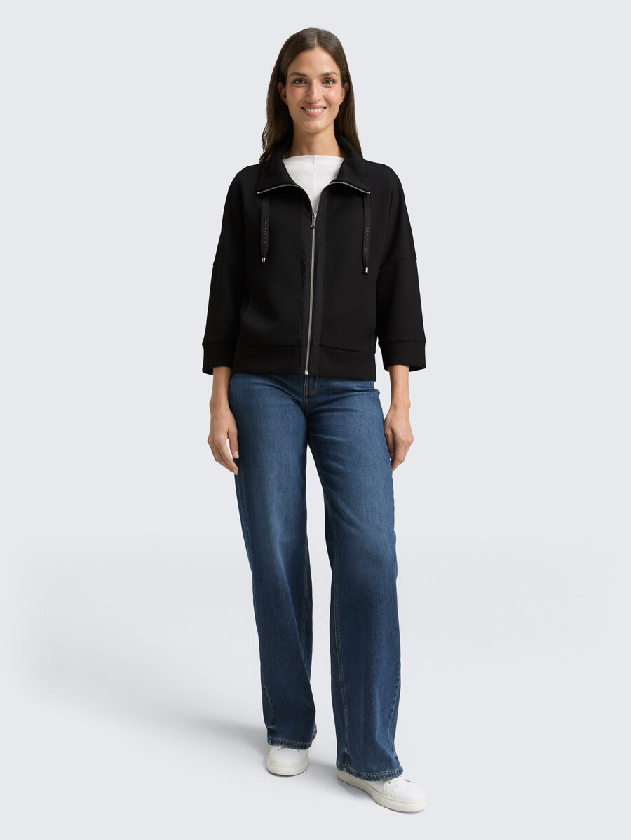 veste sweat-shirt de plongée à coupe carrée