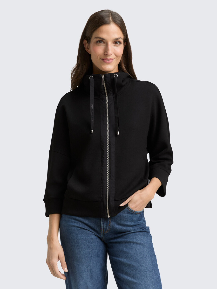 veste sweat-shirt de plongée à coupe carrée