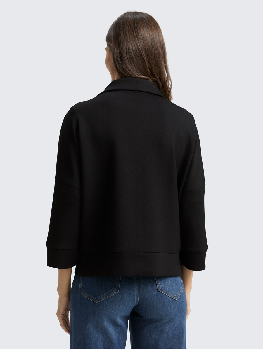 veste sweat-shirt de plongée à coupe carrée