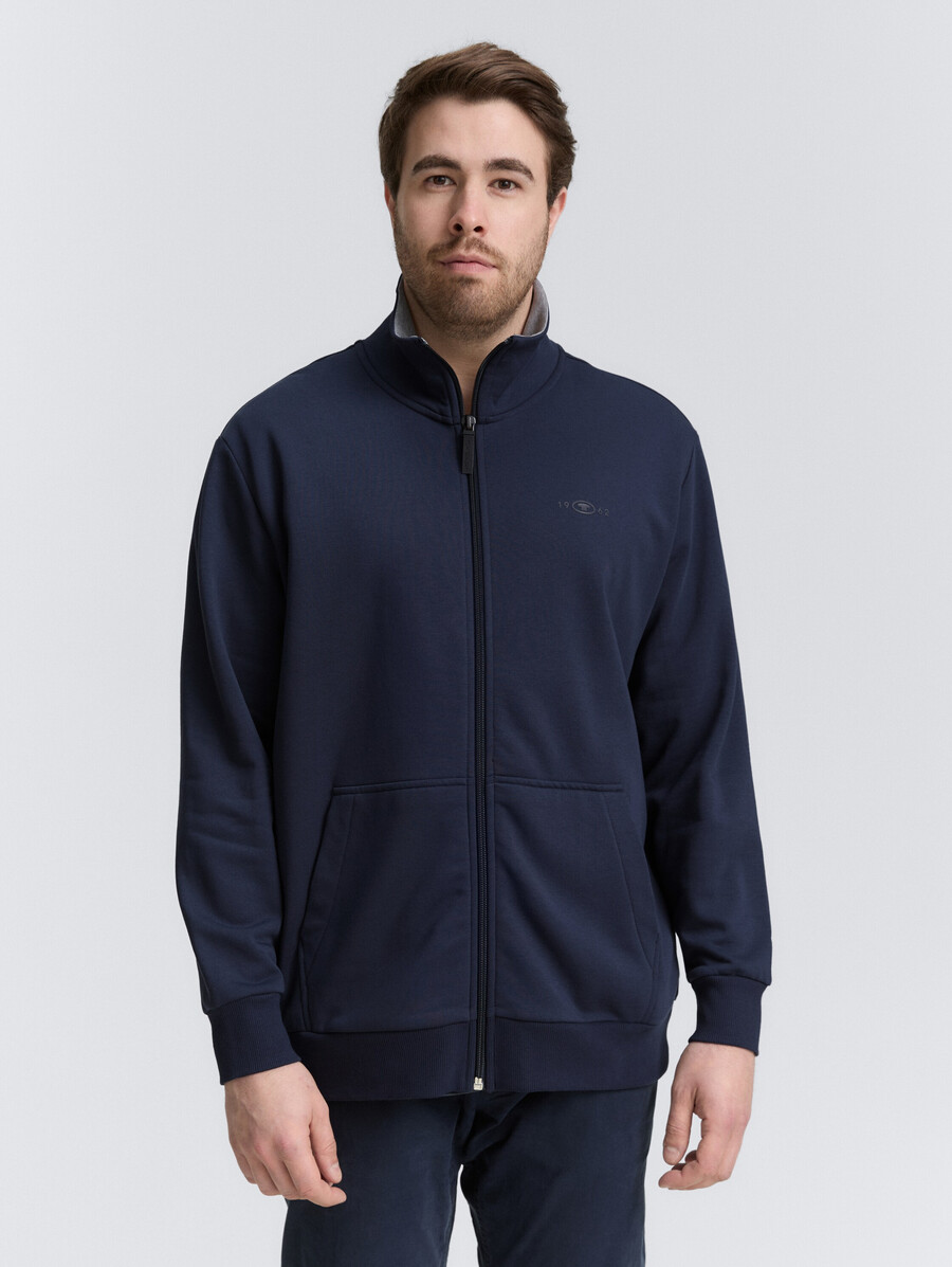 veste de survêtement grande taille à col montant