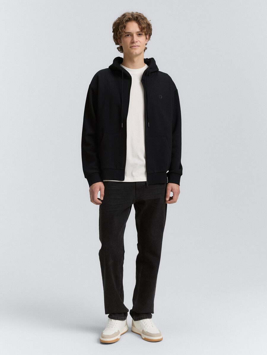 sweat à capuche imprimé avec logo