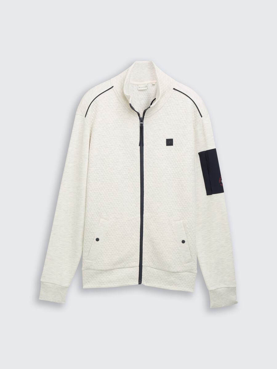 veste de survêtement avec poche sur la manche