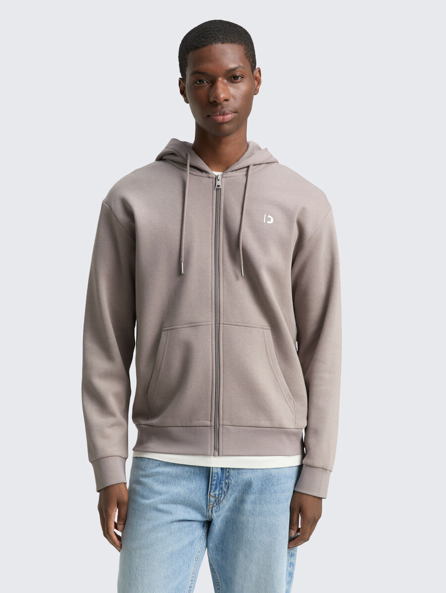 sweat à capuche imprimé avec logo