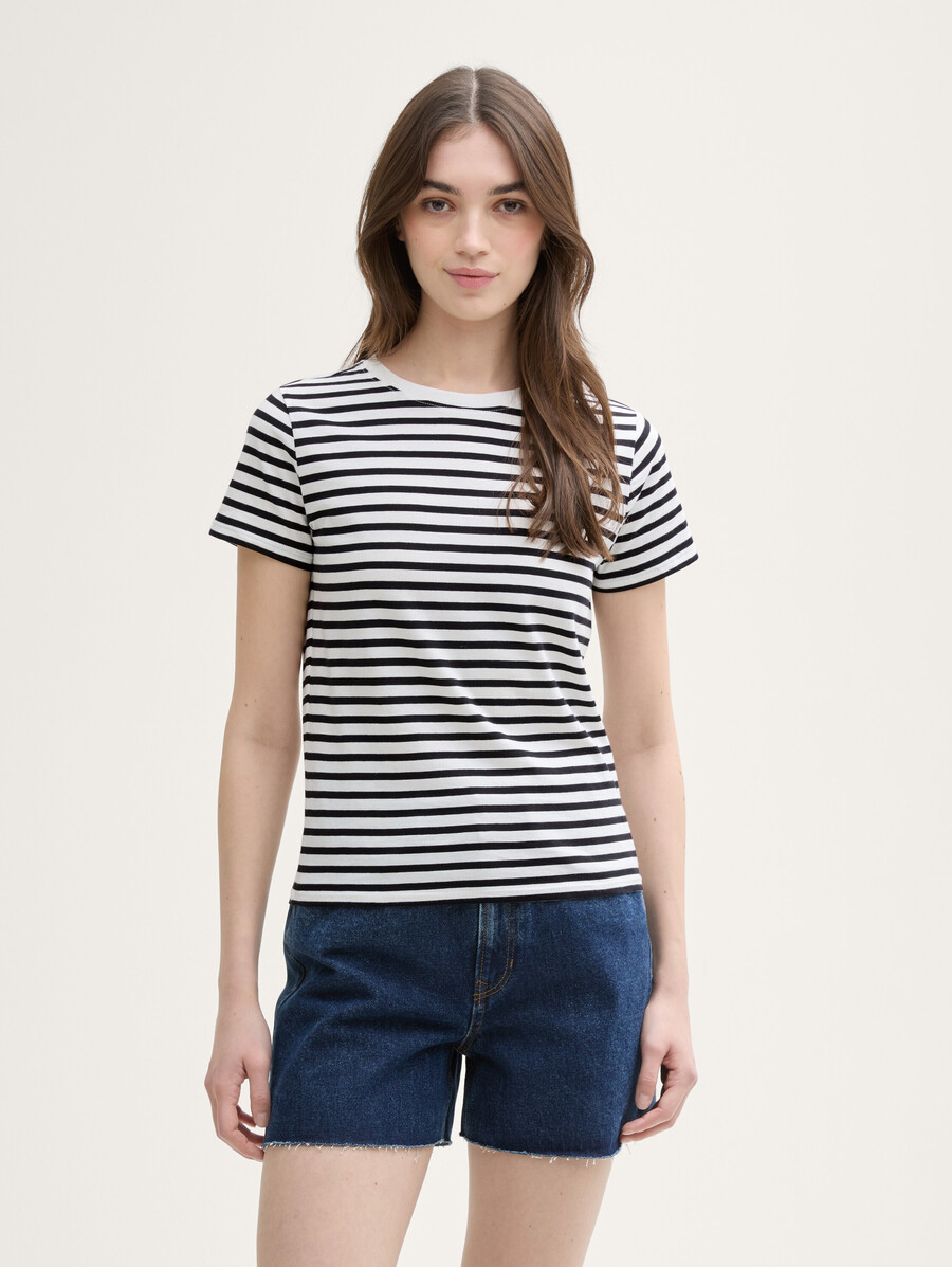 t-shirt à rayures