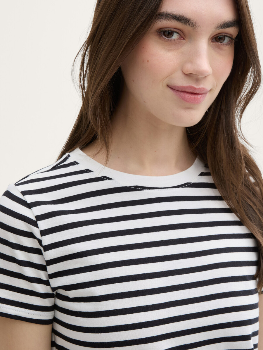 t-shirt à rayures