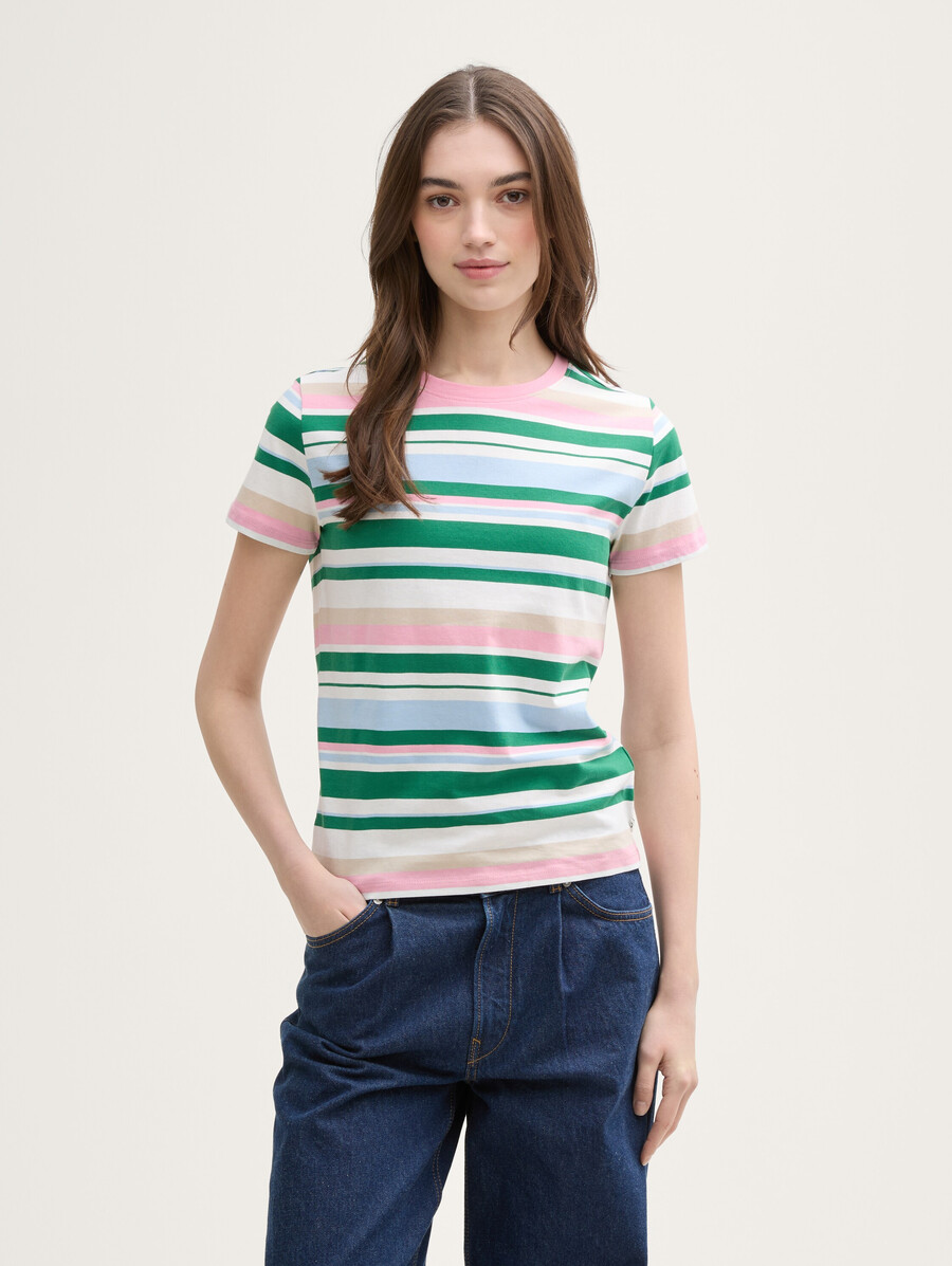 t-shirt à rayures