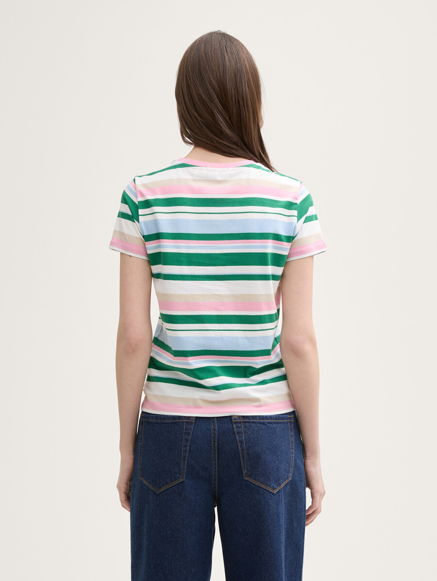 t-shirt à rayures