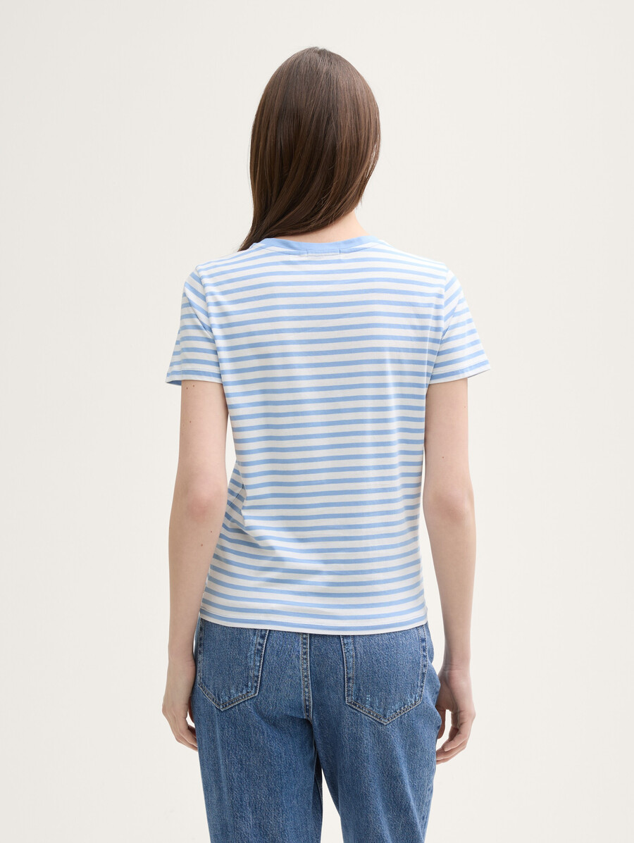 t-shirt à rayures