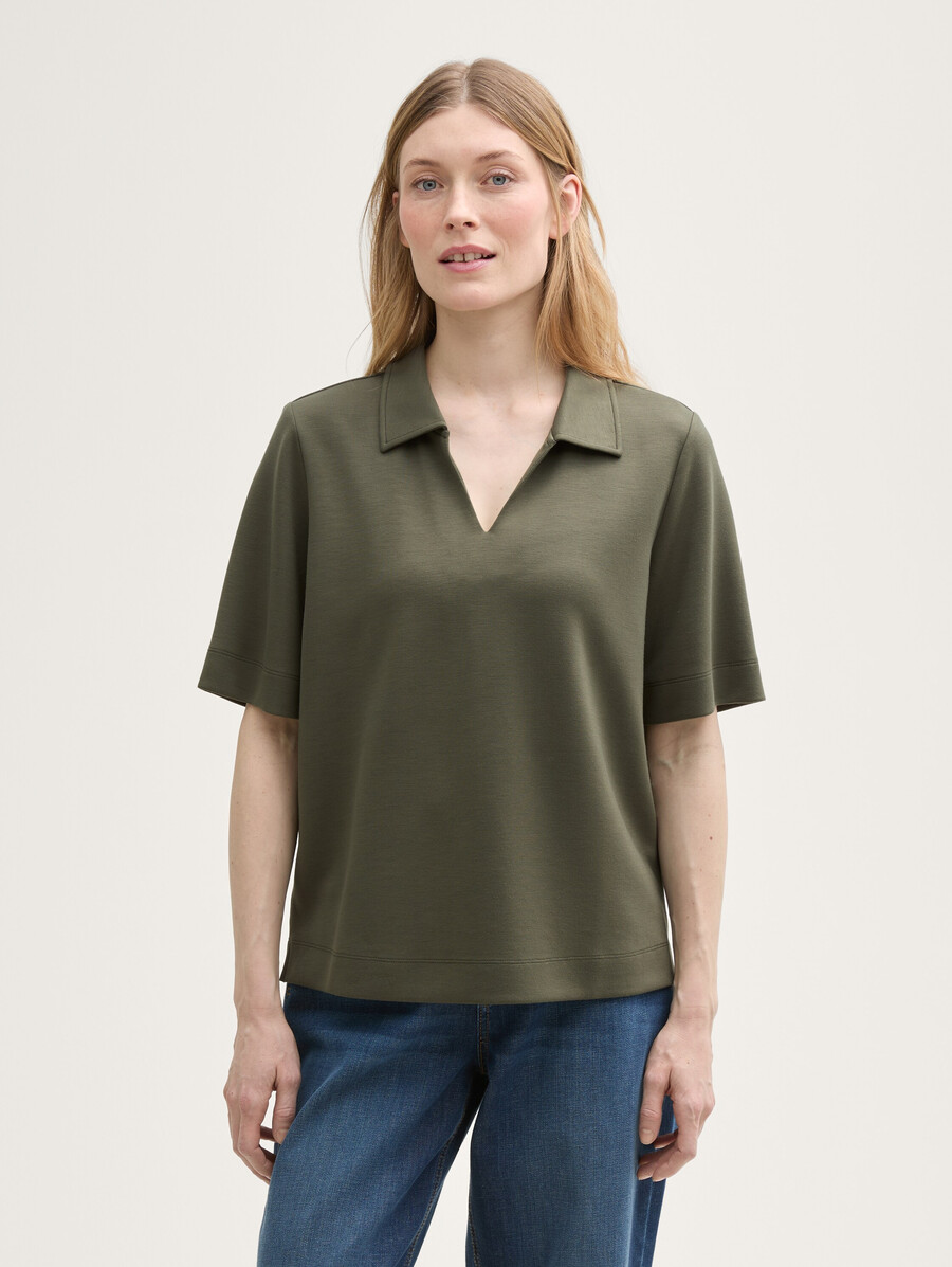 t-shirt à col polo