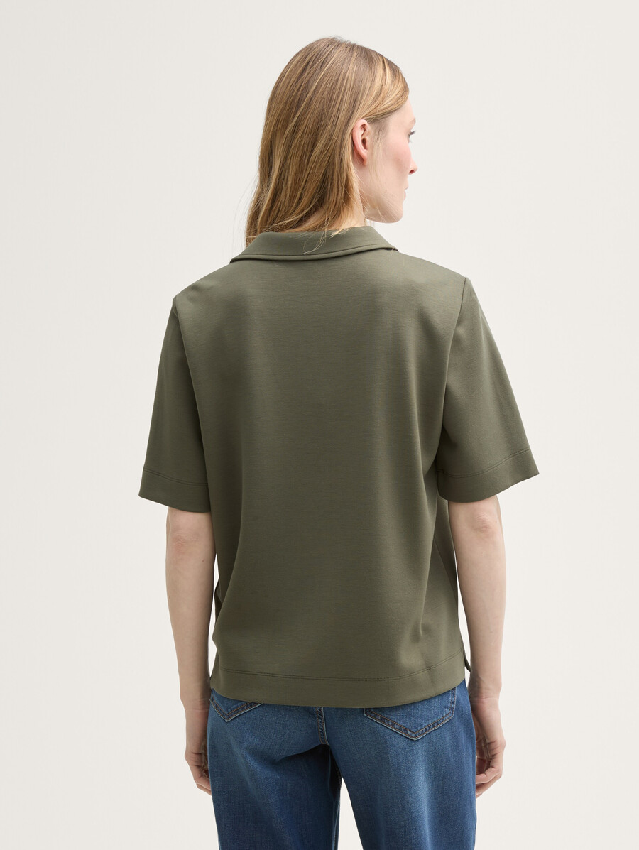 t-shirt à col polo