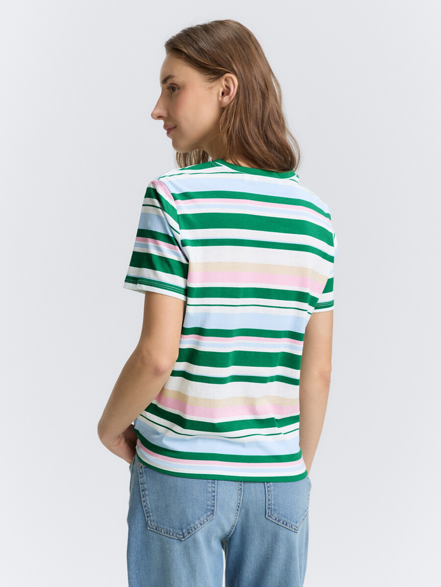 t-shirt avec détail de nœud