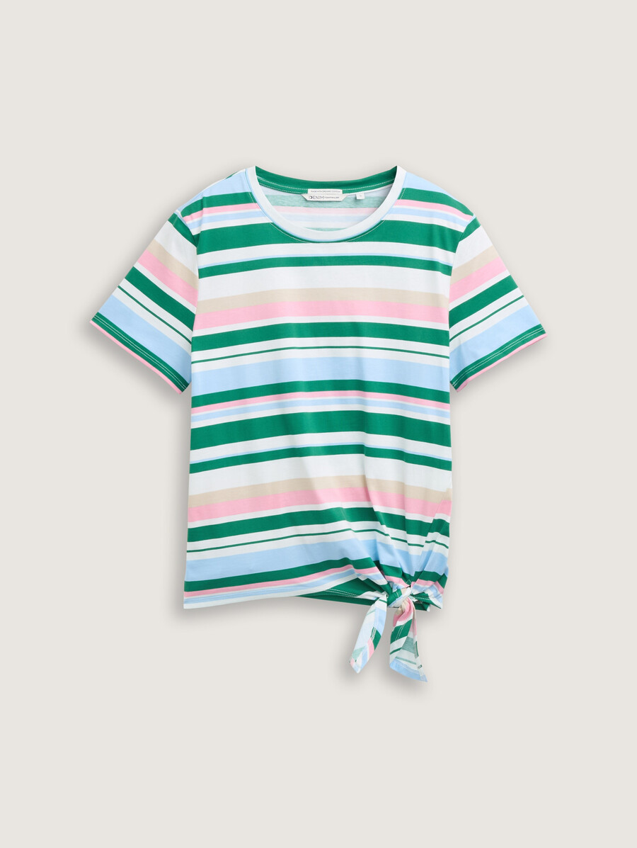 t-shirt avec détail de nœud