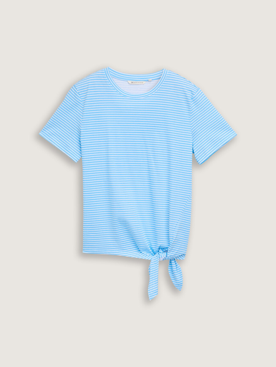 t-shirt avec détail de nœud