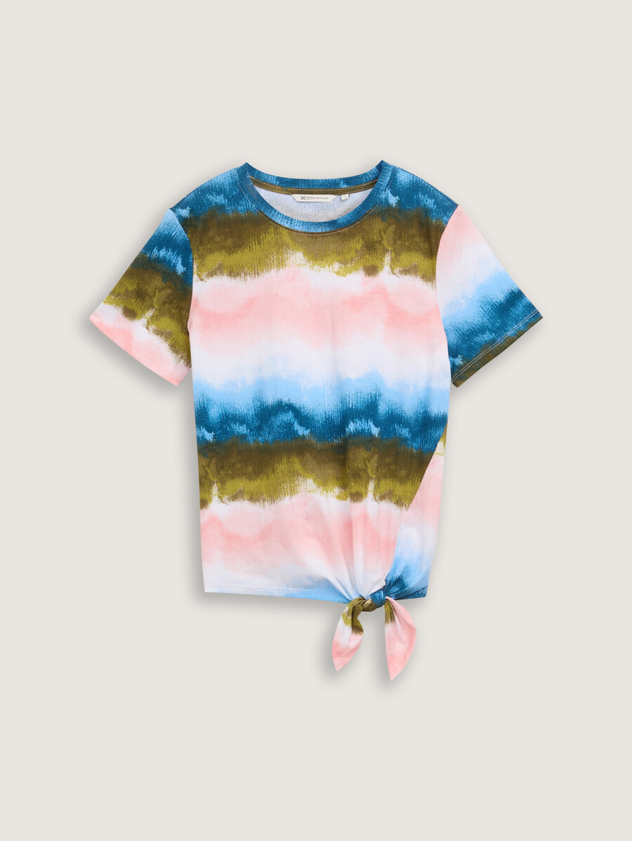 t-shirt avec détail de nœud