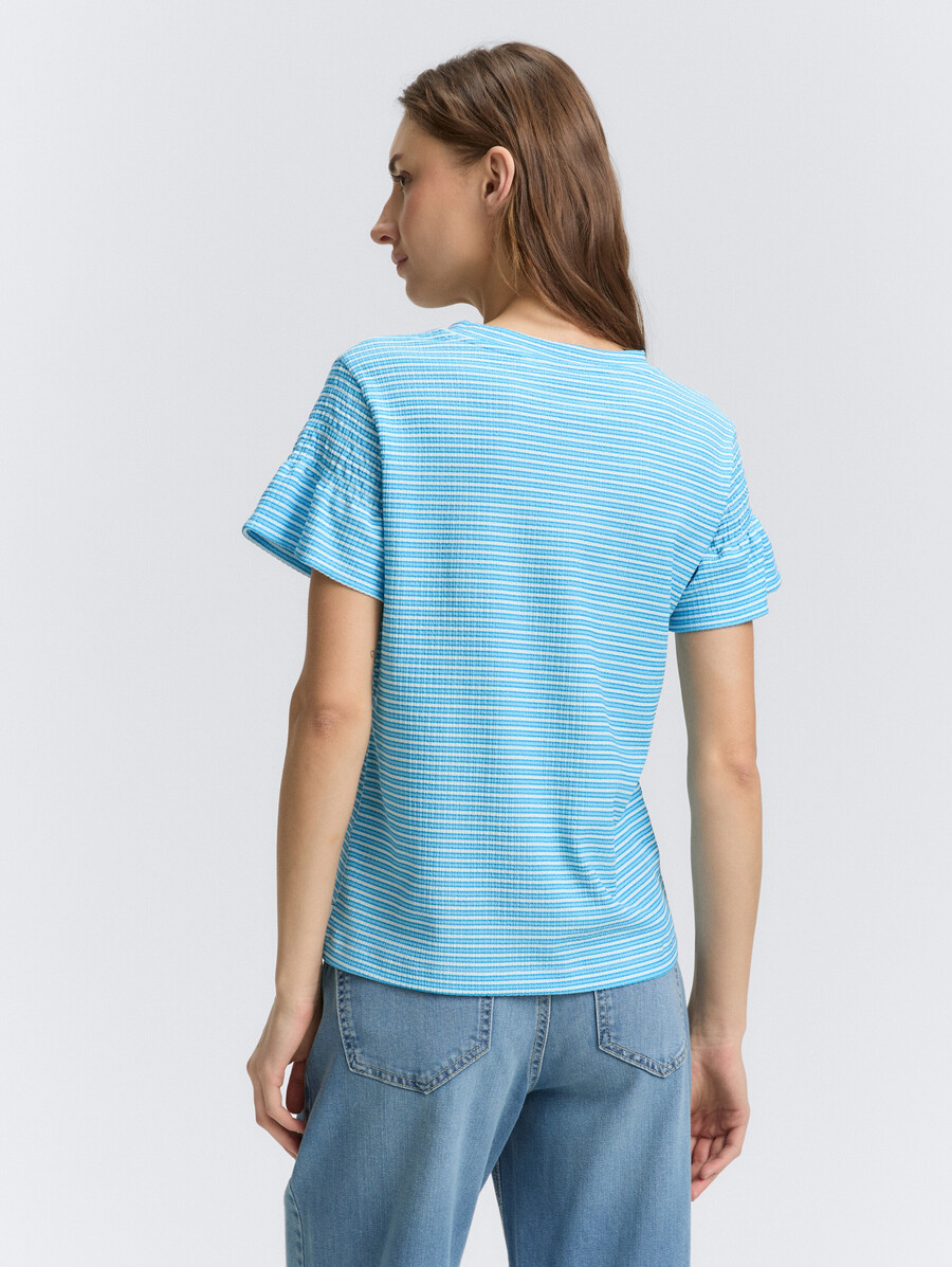 t-shirt avec détails fumés