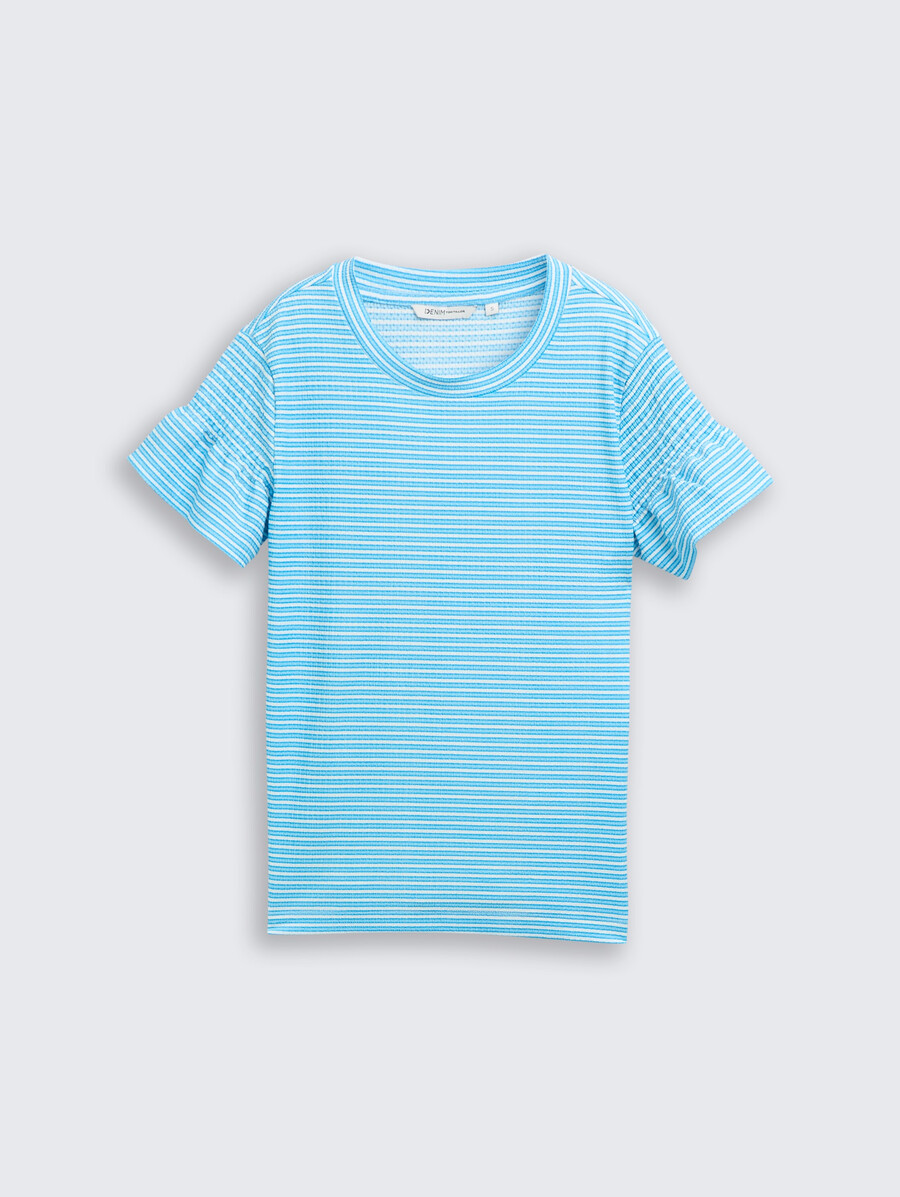 t-shirt avec détails fumés