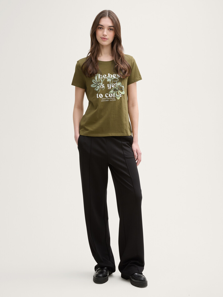 t-shirt à imprimé floral