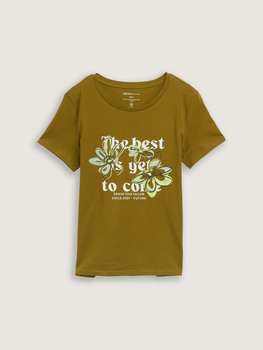 t-shirt à imprimé floral